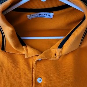 Great Condition Vintage RARE Colour Orange Large Size T Burberry Polo